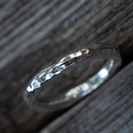 Hammered Silver Ring